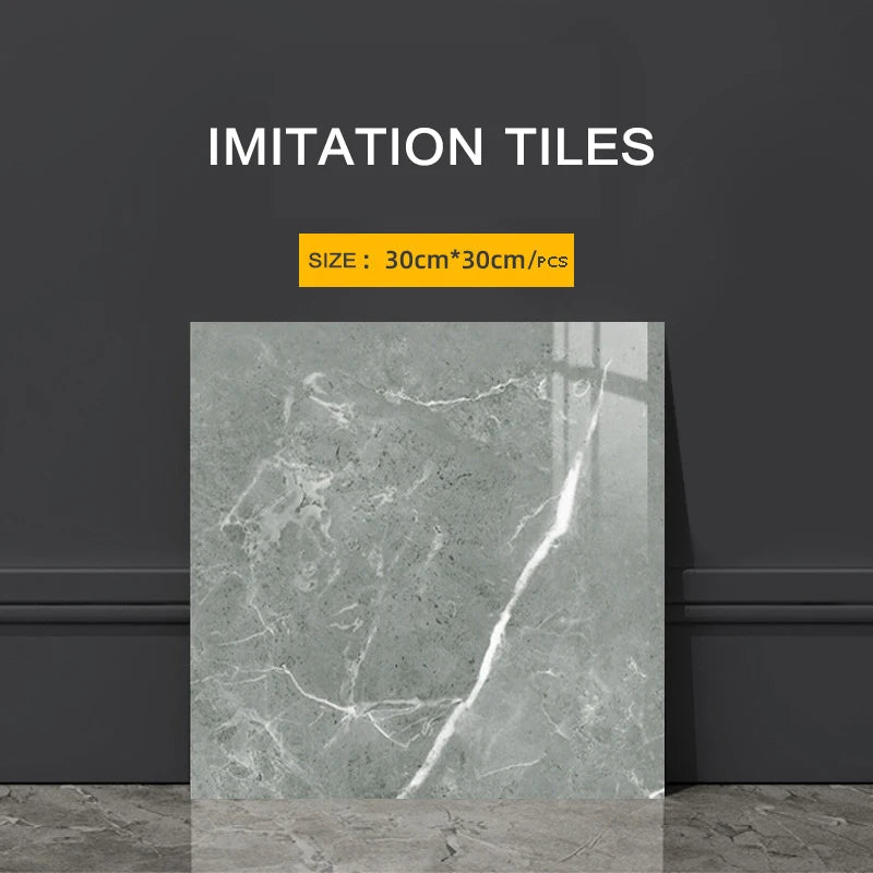 Imitation Ceramic Tiles Kitchen Accessories Waterproof and Moisture-Proof Self-Adhesive Wallpaper Wall Art Pvc Wall Panel Home