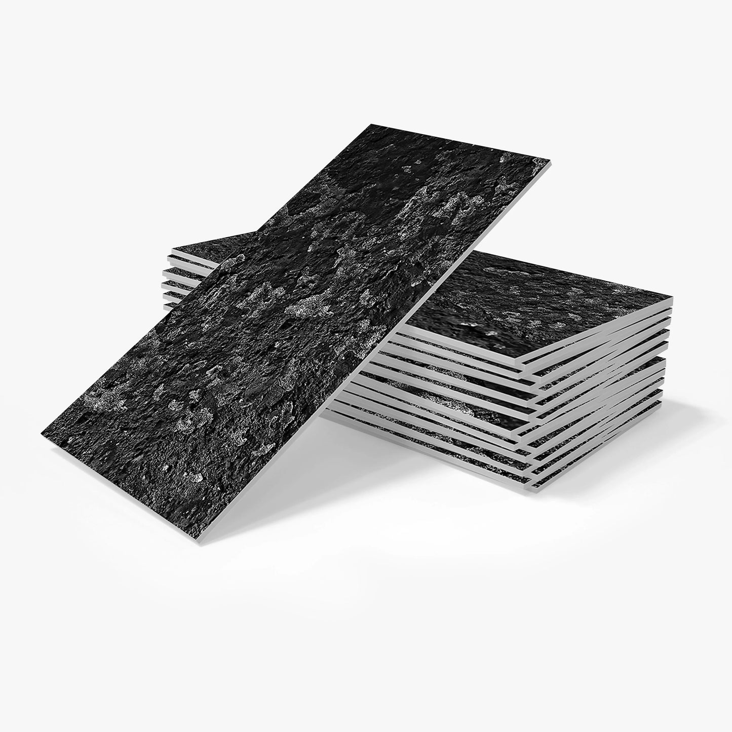 16/32/64PCS Retro Grey Wood Pattern Vintage Tile Sticker 3D Matte Thickened Foam Wall Sticker Self-Adhesive Wallpaper Kitchen