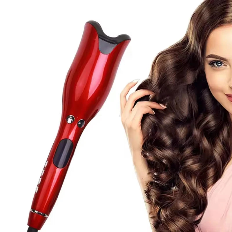 Hot Selling Multifunctional Automatic Rotating Curler for Women'S Hairstyles Portable Ceramic Coated Curling Iron