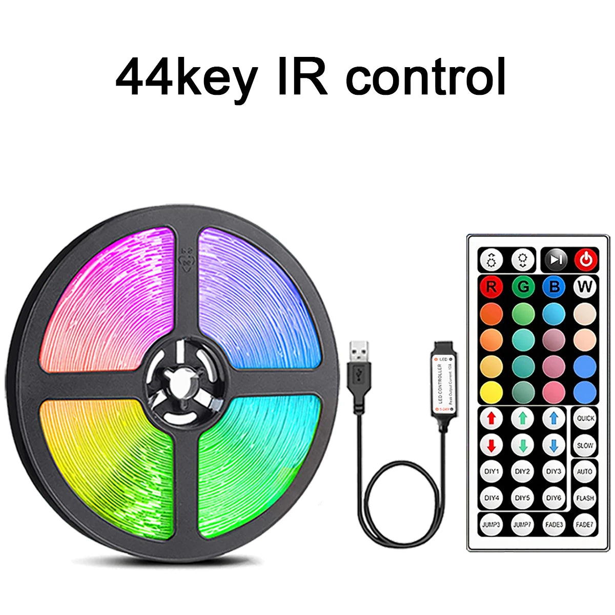 10M 20M Led Strip Lights with 44 Key Remote Control RGB Tape Led Wall Room for Home Bedroom Party Decor TV Backlight
