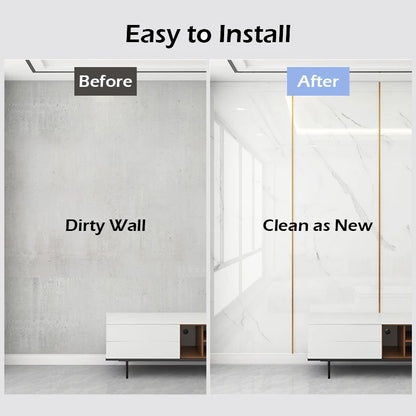 Imitation Tile Marble Sticker Self-Adhesive PVC Decorative Waterproof Imitation Wall Panel Aluminum Plastic Panel Wall Stickers