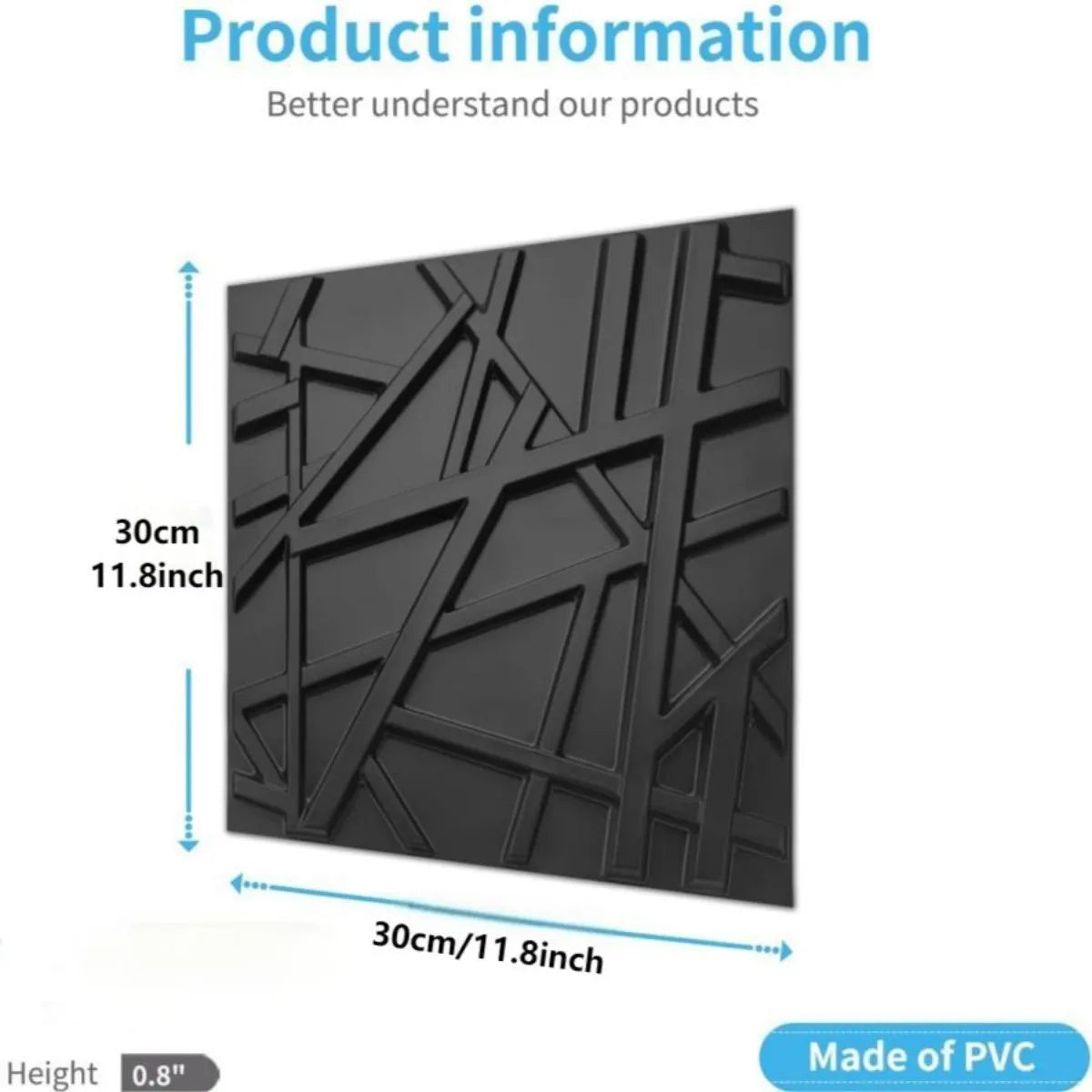 12/20/30Pcs 3D Pvc Wall Panels for Indoor Wall Decoration, for Living Room Hall Bedroom Hotel Office,Including Tape