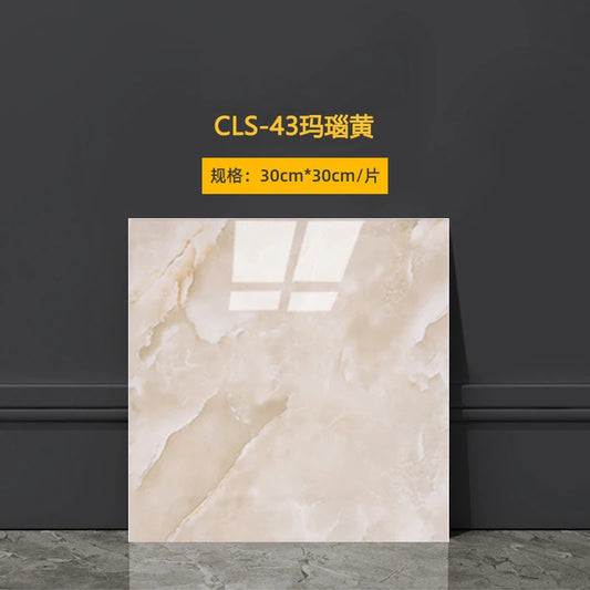 30*30CM Imitation Marble Wall Panels PVC 3D Waterproof Kitchen Decor Stickers Strong Adhesive Peel and Paste Tile Home Wallpaper