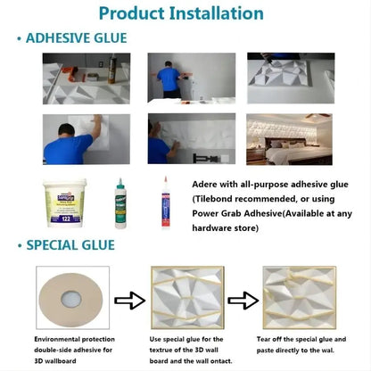 KUUJOJO Decorative 3D Wall Panel for Interior Wall Decoration, 11.8 In. X 11.8 In.