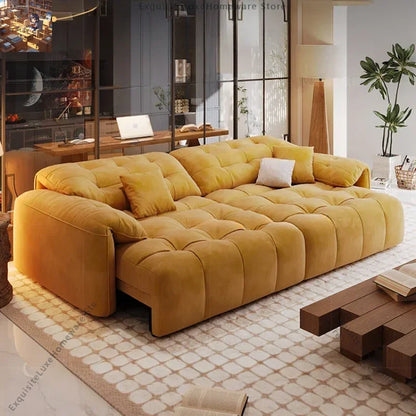 Luxury Living Room Sofas Large European Nordic Electric Modern Foldable Puffs Couch Bed Chaise Designer Divani Home Furniture