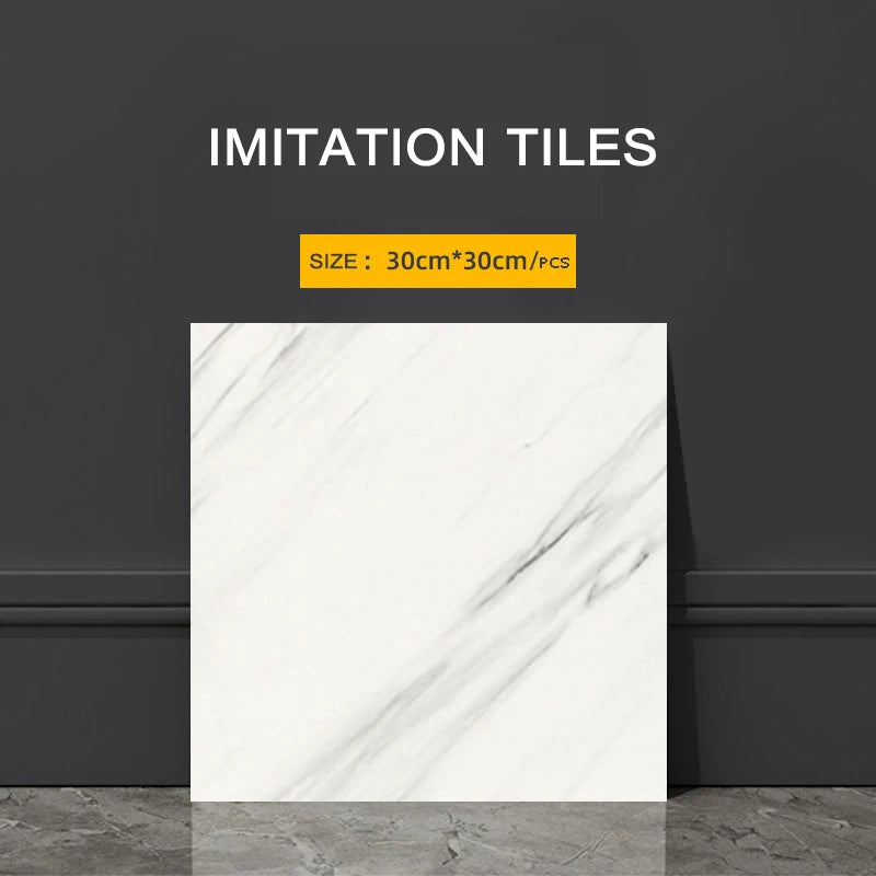 Self-Adhesive Wallpaper Imitation Ceramic Tiles Wall Art Waterproof and Moisture-Proof Pvc Wall Panel Kitchen Accessories Home