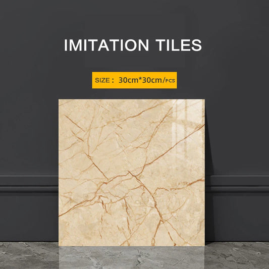 Self-Adhesive Wallpaper Imitation Ceramic Tiles Wall Art Waterproof and Moisture-Proof Pvc Wall Panel Kitchen Accessories Home