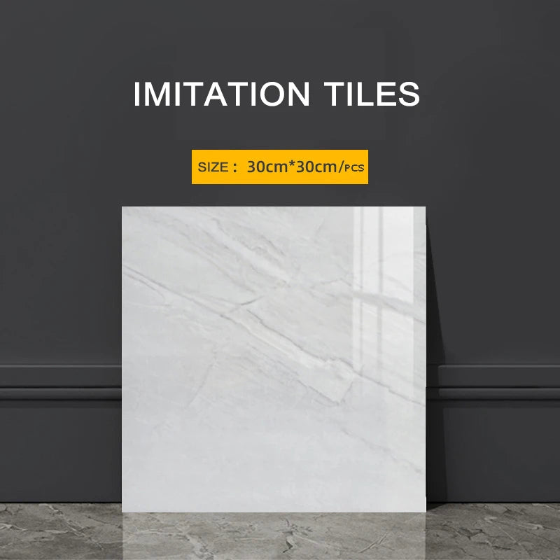 Imitation Ceramic Tiles Kitchen Accessories Waterproof and Moisture-Proof Self-Adhesive Wallpaper Wall Art Pvc Wall Panel Home