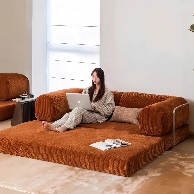 Vacuum Compression Sofa, Living Room Creative Straight Sofa, Functional Sofa Bed, Customizable