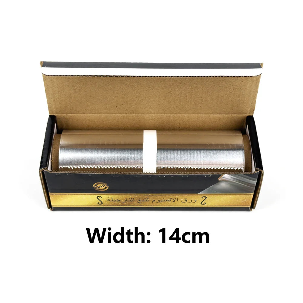 Premium Hookah Aluminum Foil Paper with Saw Blade Color Box Shisha Charcoal Holder Chicha Accessories Thickness 0.03Mm