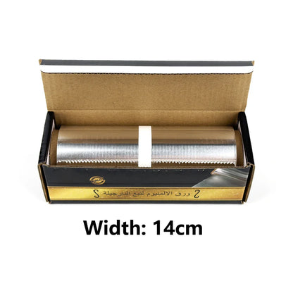 Premium Hookah Aluminum Foil Paper with Saw Blade Color Box Shisha Charcoal Holder Chicha Accessories Thickness 0.03Mm