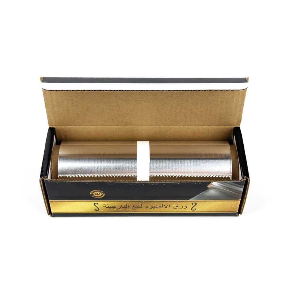 Premium Hookah Aluminum Foil Paper with Saw Blade Color Box Shisha Charcoal Holder Chicha Accessories Thickness 0.03Mm