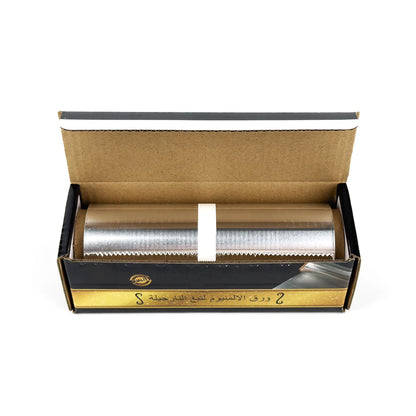 Premium Hookah Aluminum Foil Paper with Saw Blade Color Box Shisha Charcoal Holder Chicha Accessories Thickness 0.03Mm