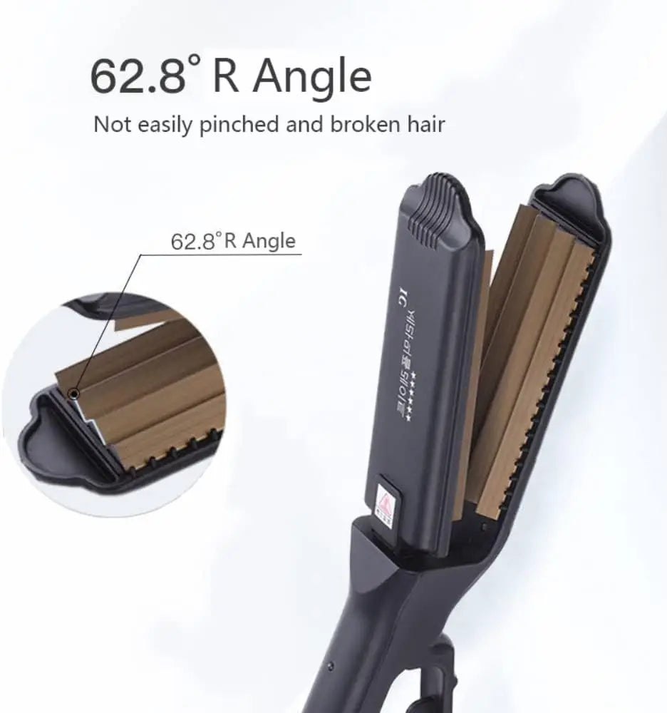 6 Teeth Hair Corrugated Iron for Volumizing and Fluffy Hairstyles Crimping Iron anti Static Ceramic Hair Crimping Styling Tool