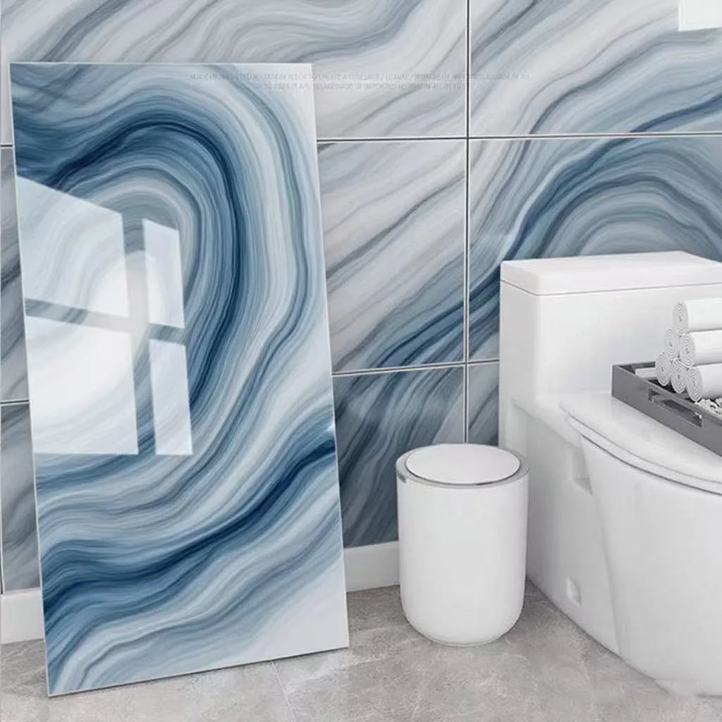 Imitation Ceramic Tiles Kitchen Accessories Waterproof and Moisture-Proof Self-Adhesive Wallpaper Wall Art Pvc Wall Panel Home