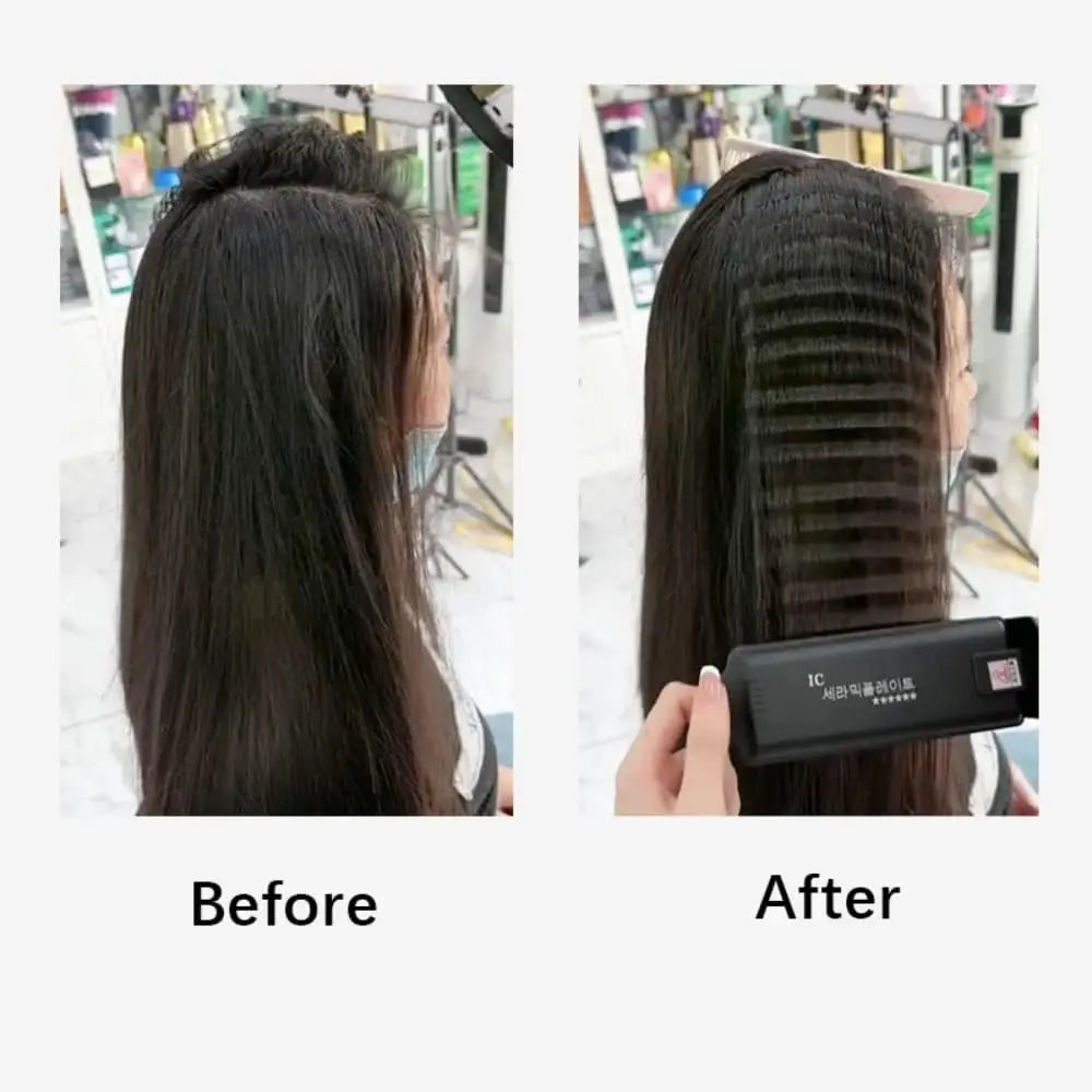 6 Teeth Hair Corrugated Iron for Volumizing and Fluffy Hairstyles Crimping Iron anti Static Ceramic Hair Crimping Styling Tool