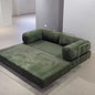 Italian Minimalist Retro High-End Corduroy Living Room Sofa, Compressed Sofa,Sofa Bed, Foldable, Washable, Customizable