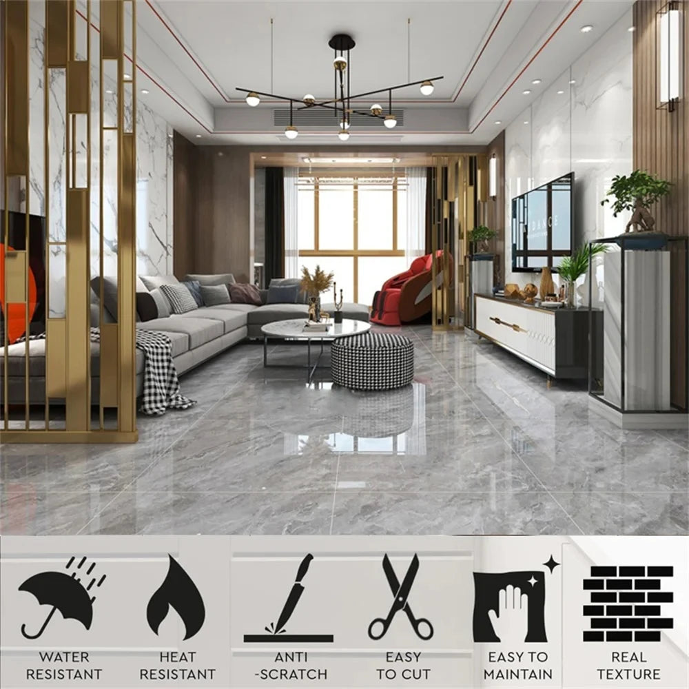 30*30CM Imitation Marble Wall Panels PVC 3D Waterproof Kitchen Decor Stickers Strong Adhesive Peel and Paste Tile Home Wallpaper